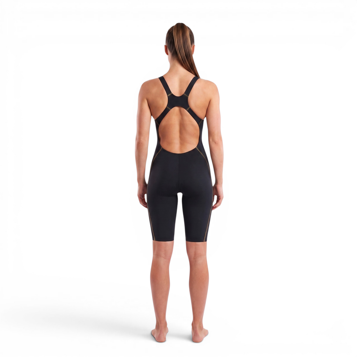 Bañador FINA MF-X Kneeskin Performance Gold Mujer