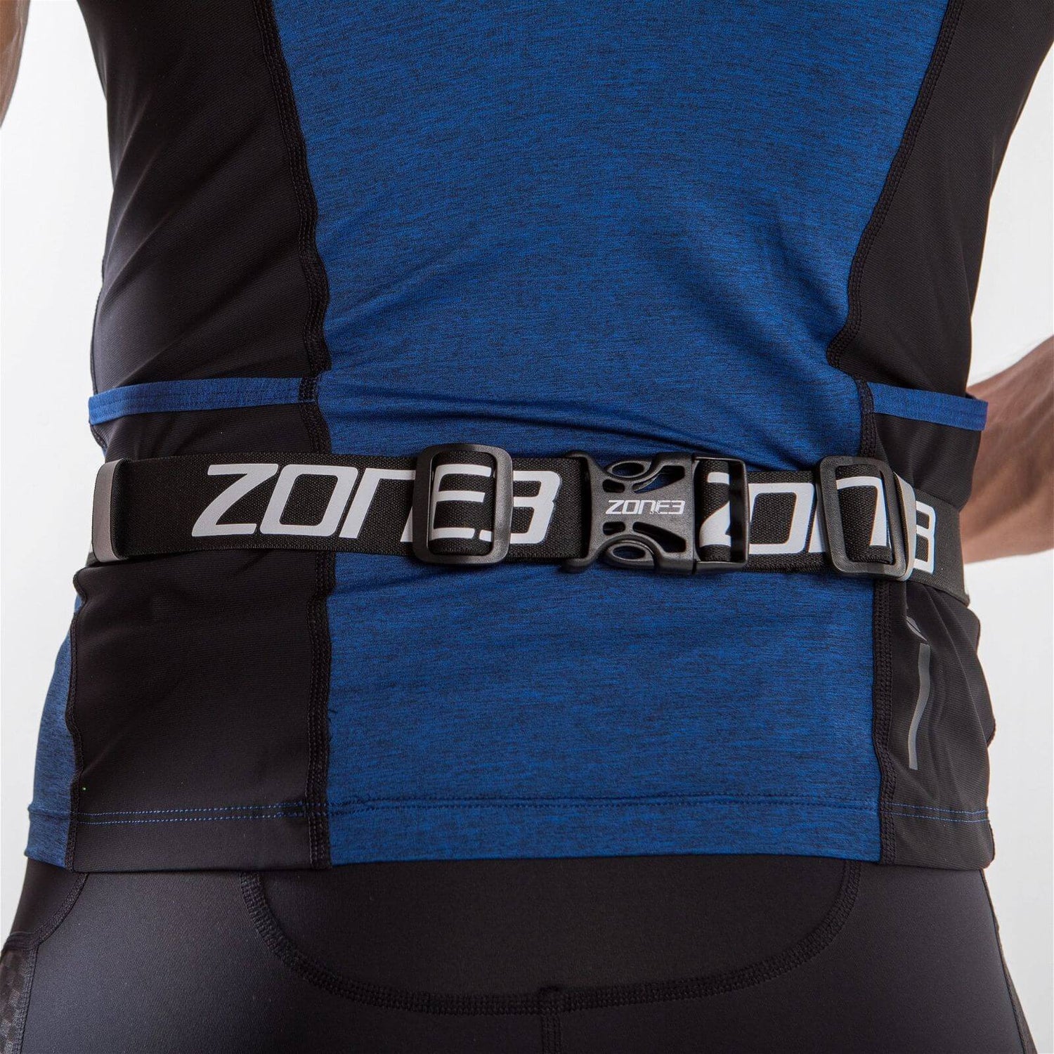 Cinturón Porta-Dorsal de Resistencia con Bolsillo de Lycra y Almacenamiento para Geles - ZONE3