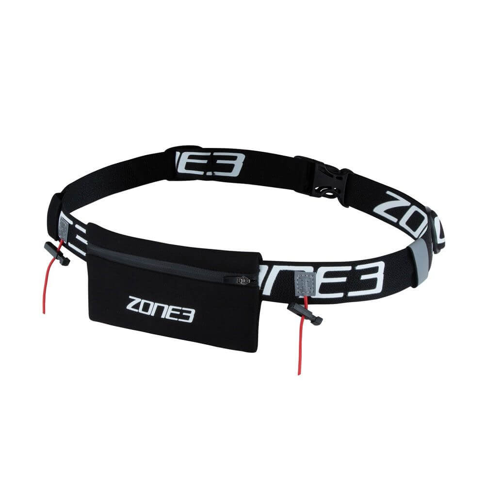 Cinturón Porta-Dorsal de Resistencia con Bolsillo de Neopreno y Almacenamiento para Geles - ZONE3