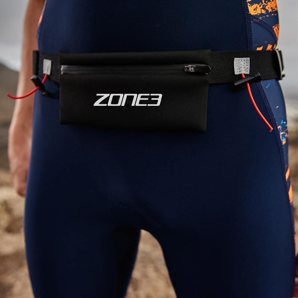 Cinturón Porta-Dorsal de Resistencia con Bolsillo de Neopreno y Almacenamiento para Geles - ZONE3
