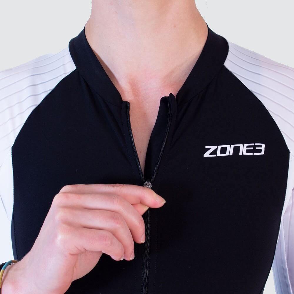 Trisuit Lava Long Distance de Manga Corta con Cremallera Completa - ZONE3