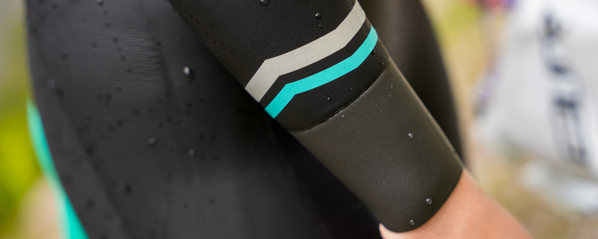 close up of the Advance Wetsuit sleeves