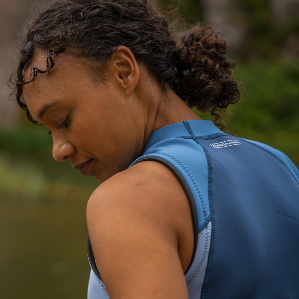 Chaleco de Neopreno Yulex® Azul Mujer