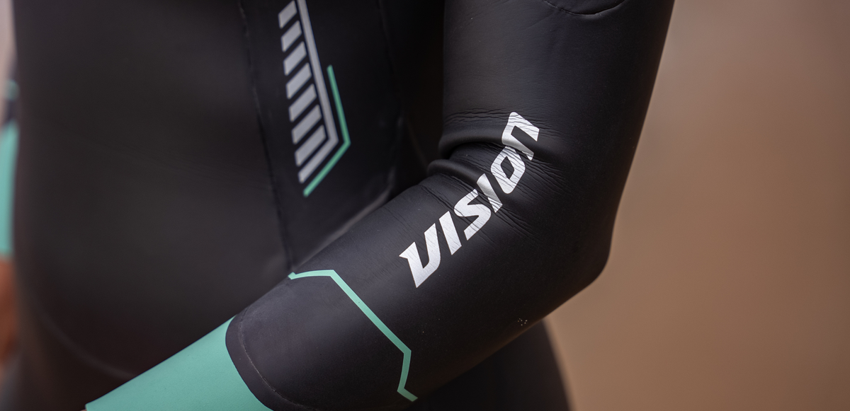 close up to the Vision wetsuit.