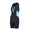 Trisuit Activate sin mangas en azul marino, con paneles laterales azul claro y cremallera frontal