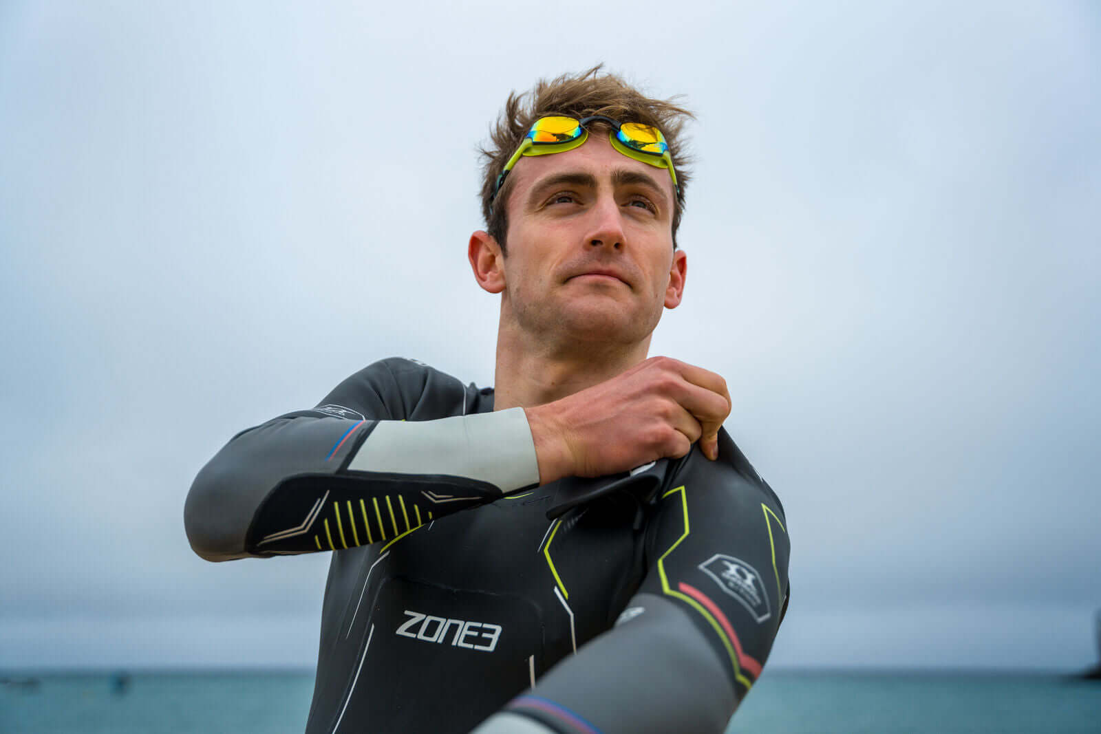 Kieran Lindars wearing a Zone3 wetsuit
