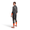 Vista trasera de un hombre con el neopreno Vanquish-X en gris oscuro y detalles naranjas.