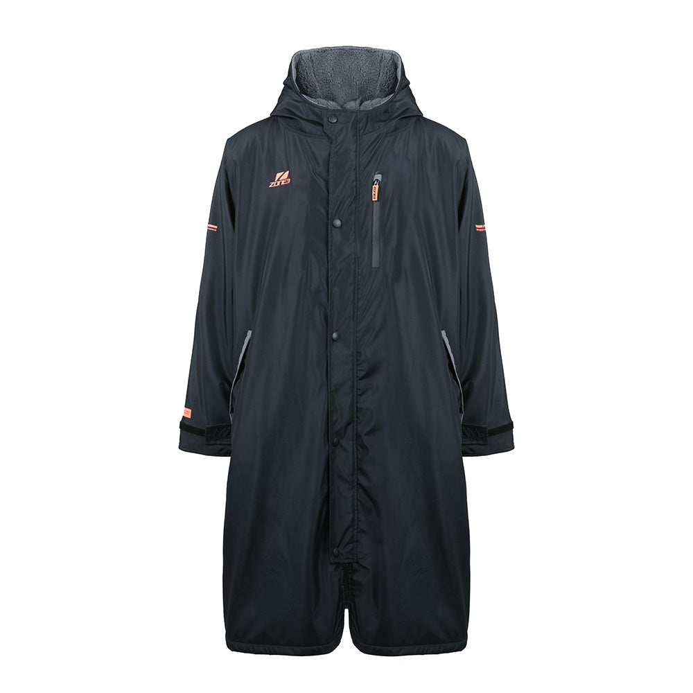Parka con Forro Polar Heat Tech Reciclada Negra