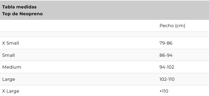 Camiseta de Neopreno Baselayer