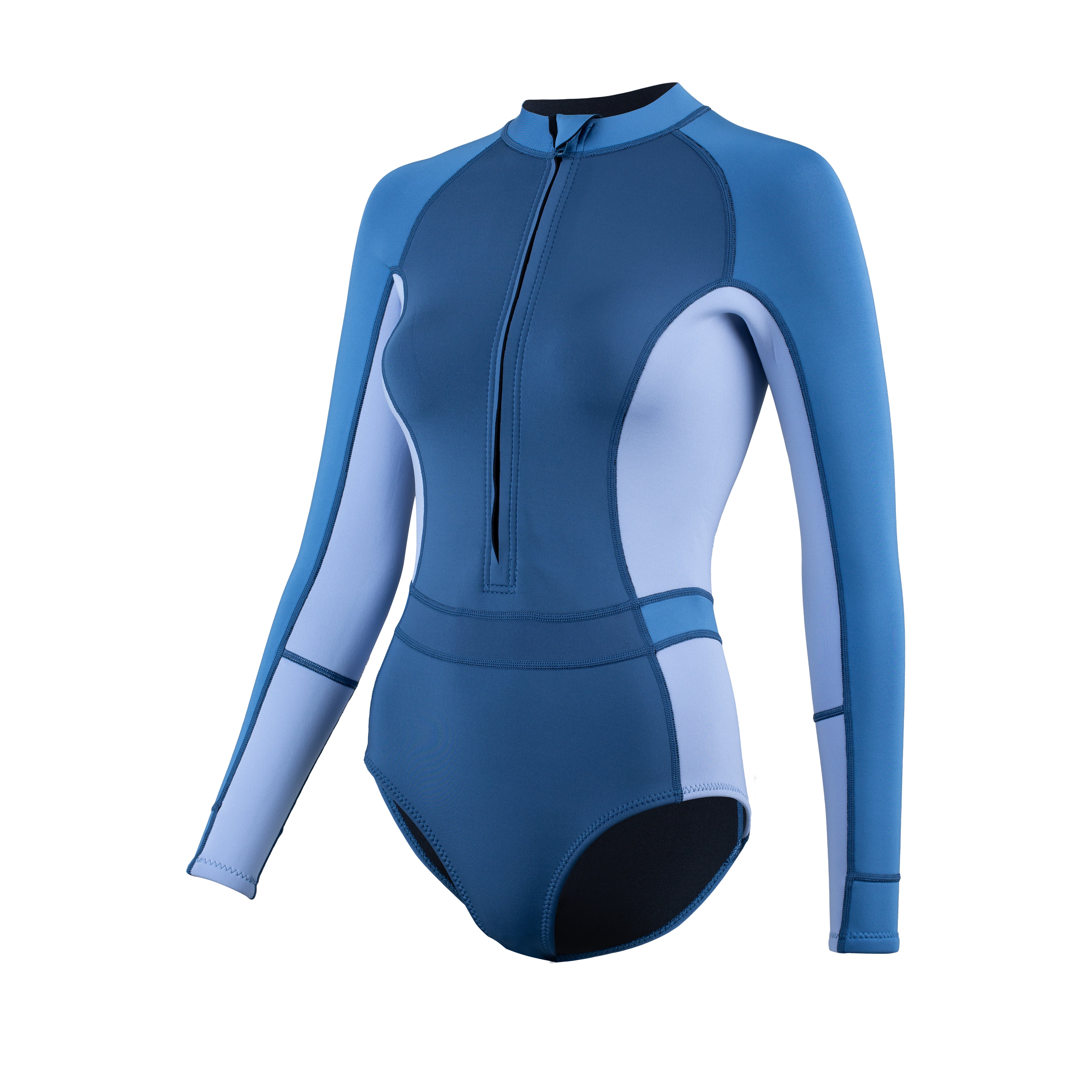 Traje de Neopreno Yulex® Manga Larga Azul Mujer