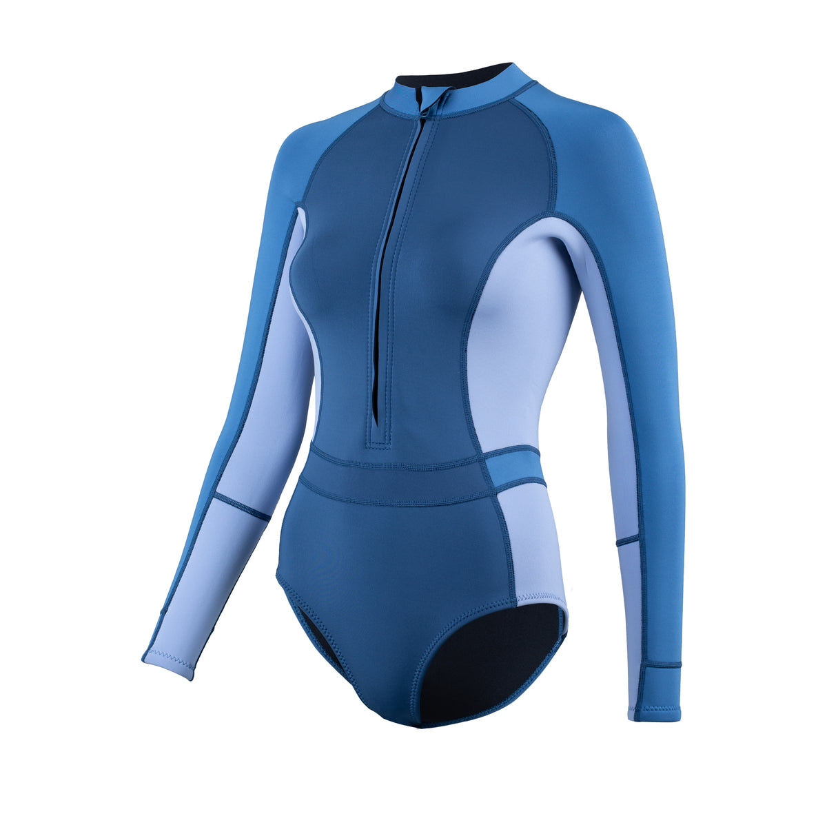 Traje de Neopreno Yulex® Manga Larga Azul Mujer