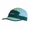 Gorra de running de 5 paneles en turquesa y verde menta, diseñada para la comodidad al correr.