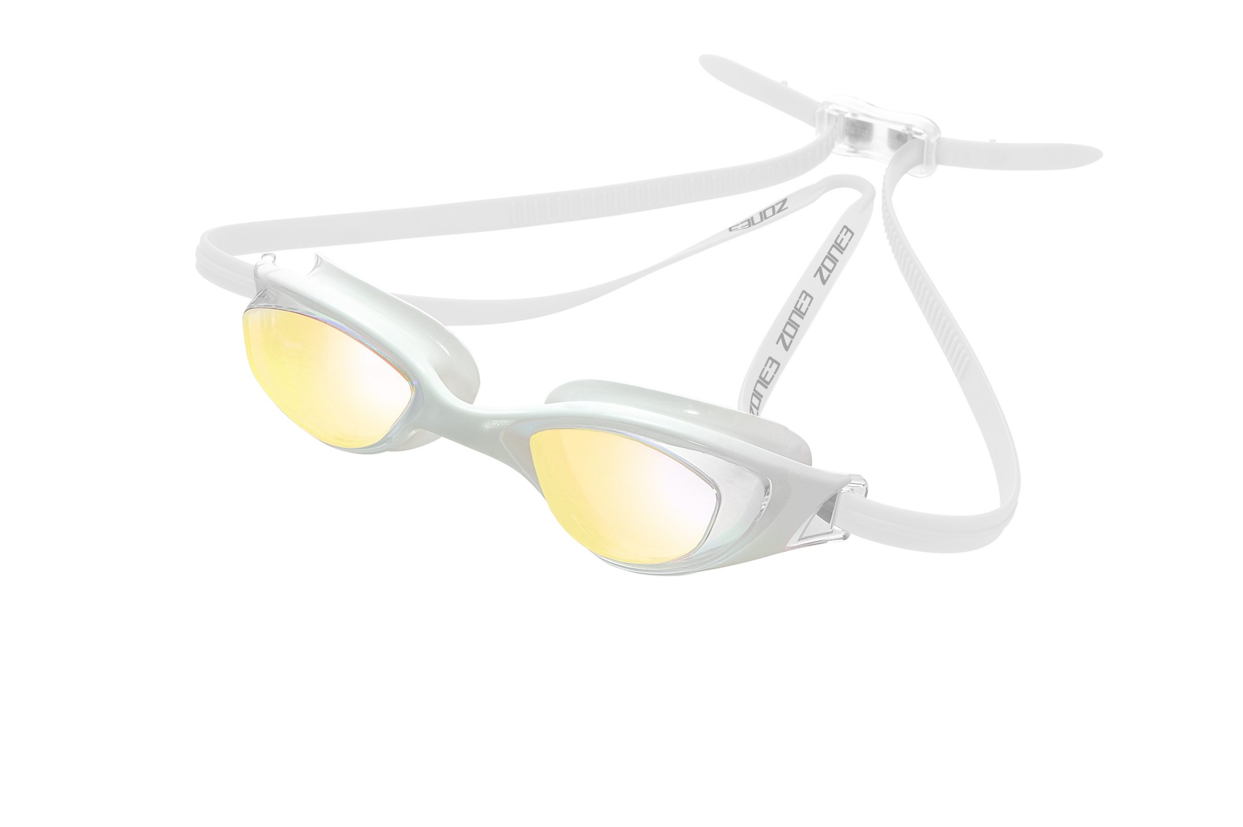 Gafas Natación Aspect – Blanco/Transparente – Vidrios : Espejo